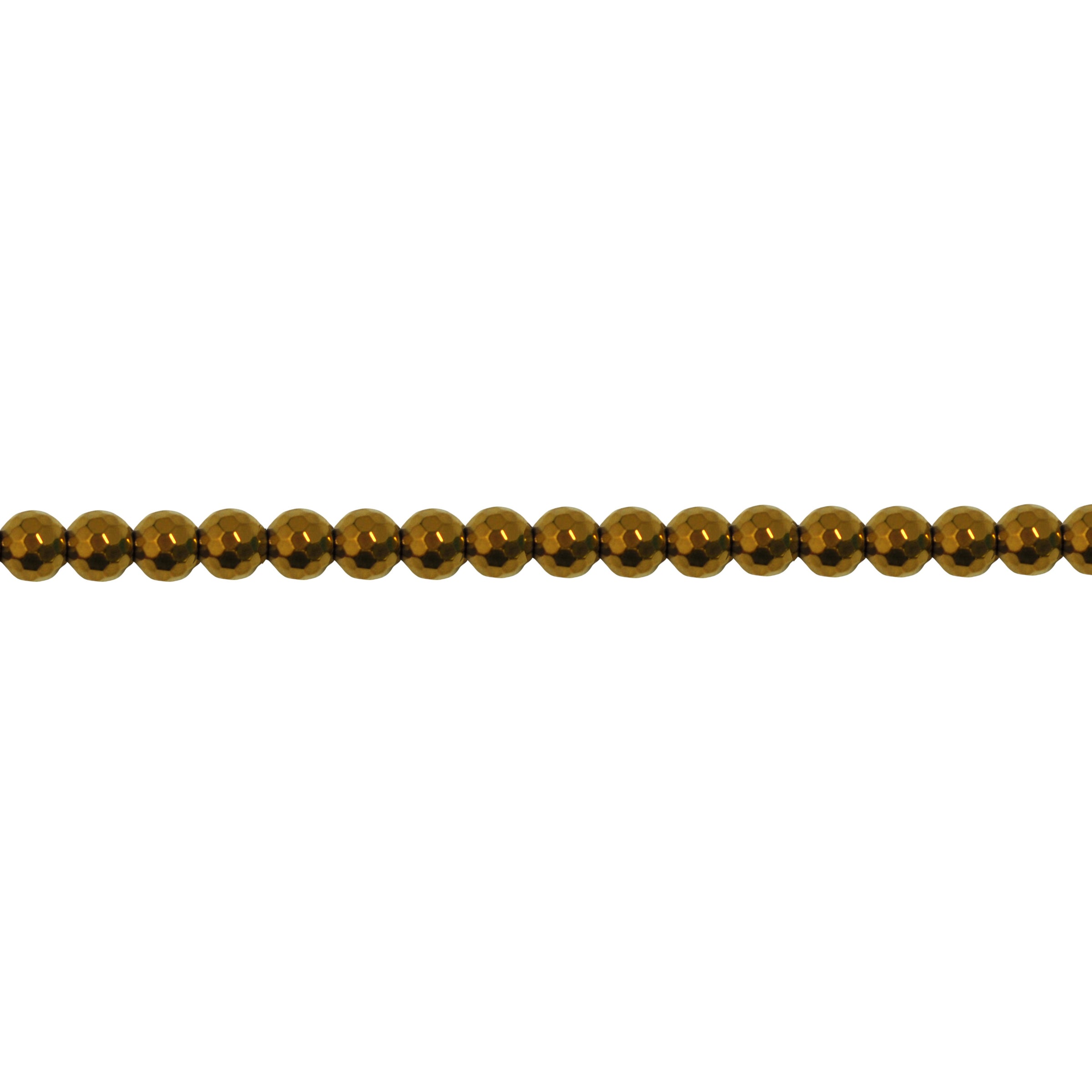10mm Gold Hematite - Faceted