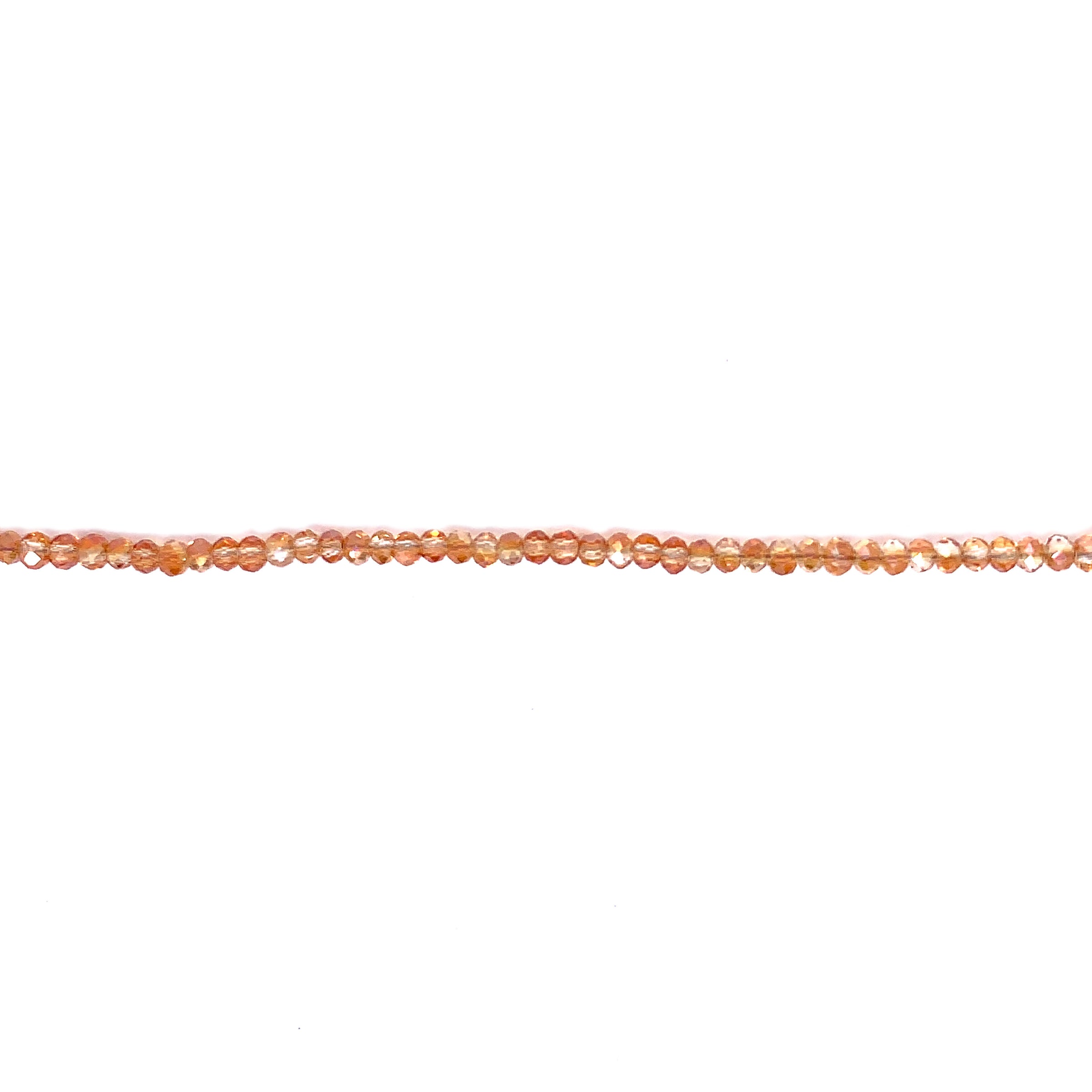 2x2mm Champagne Crystal - Faceted