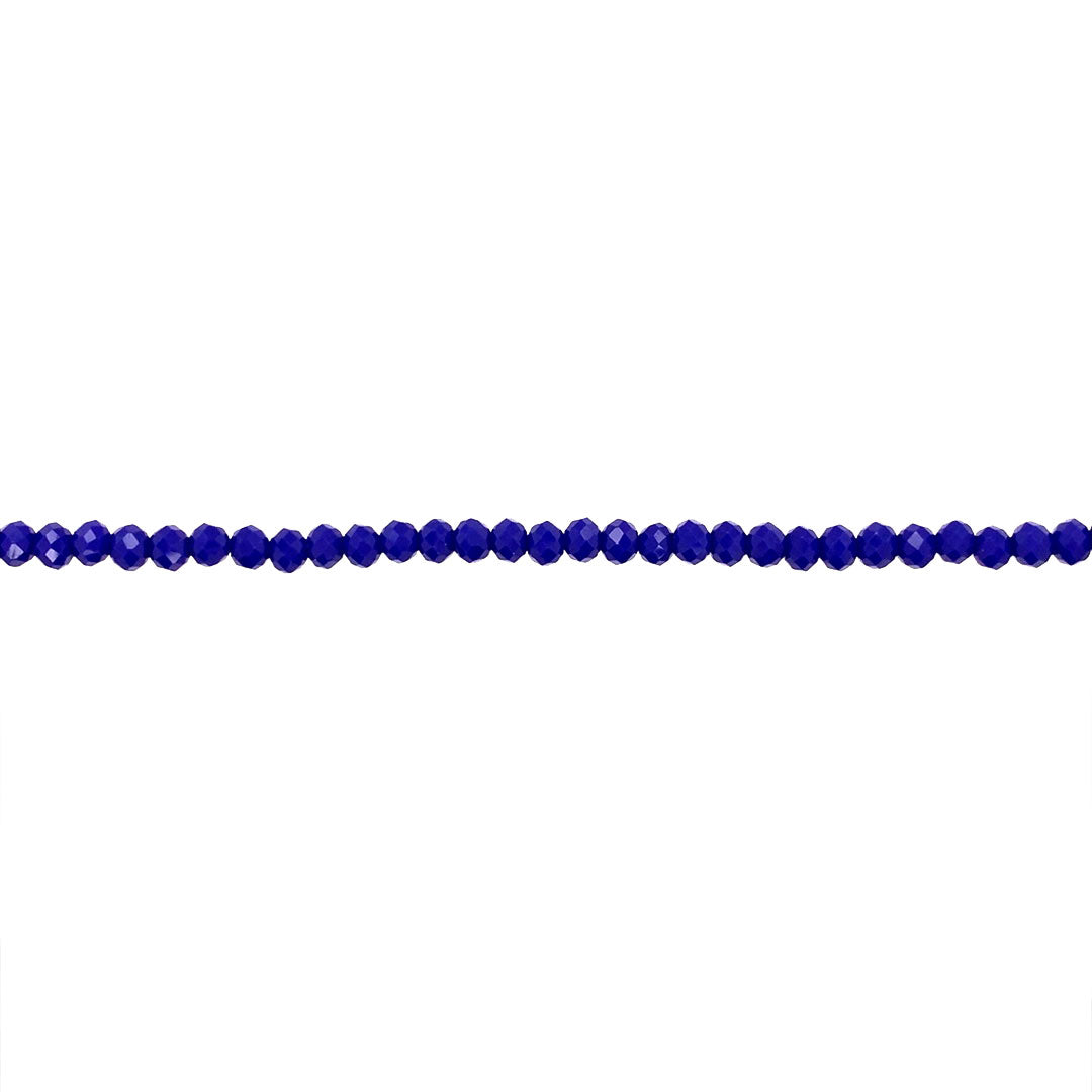 3x4mm Blue Crystal - Rondelle