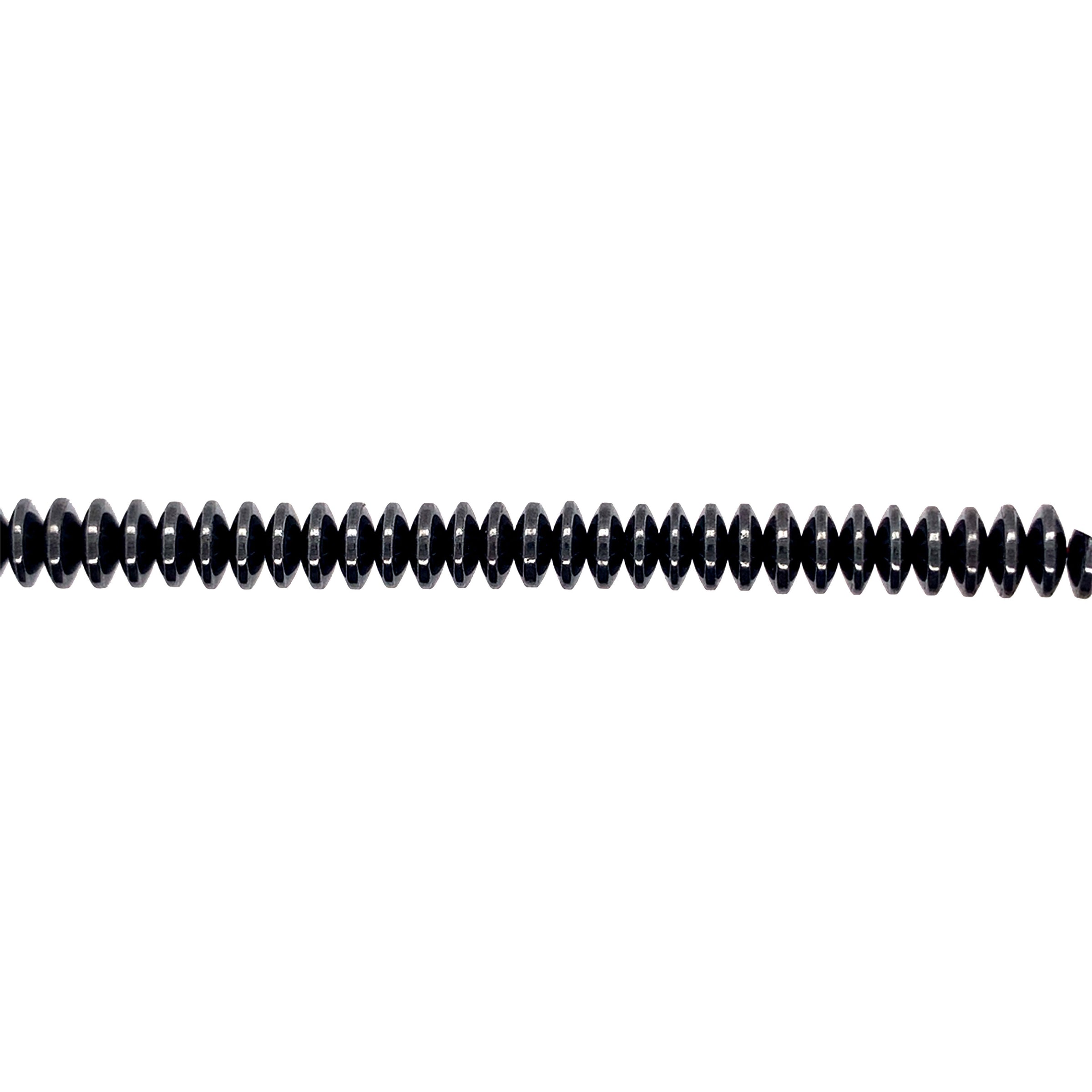 3x8 Hematite - Rondelle