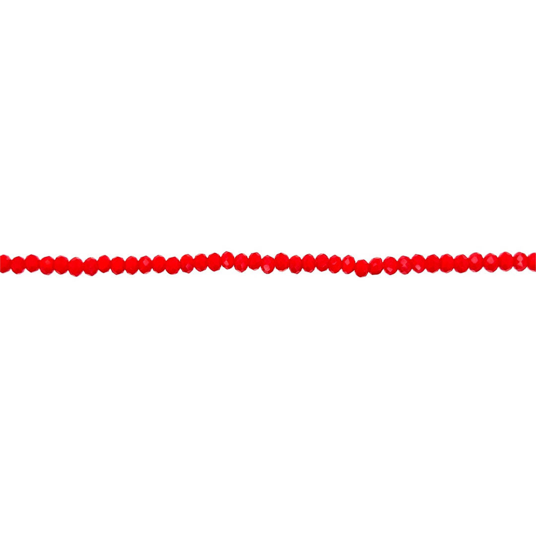 2x3mm Red Crystal - Rondelle