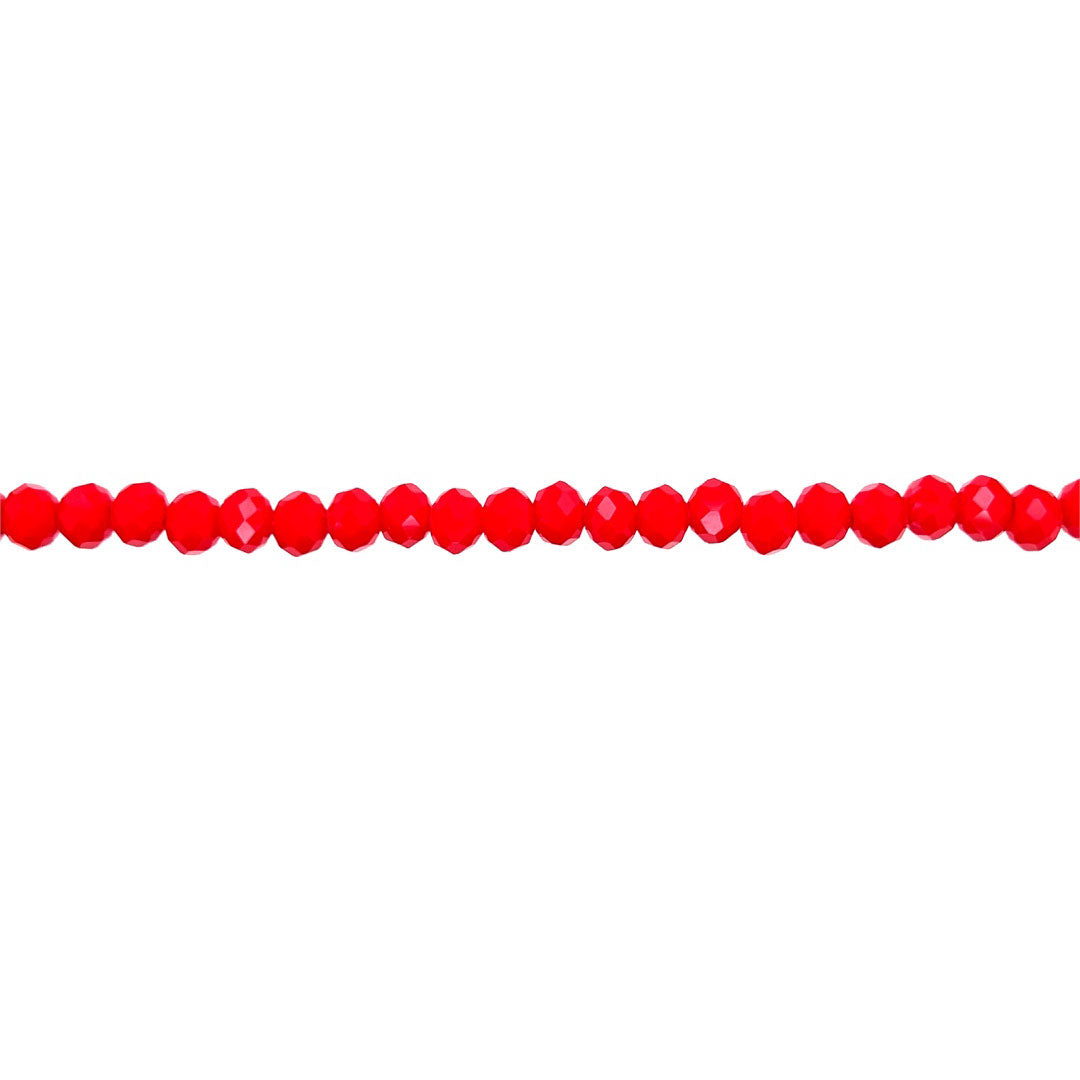 4x6mm Red Crystal - Rondelle