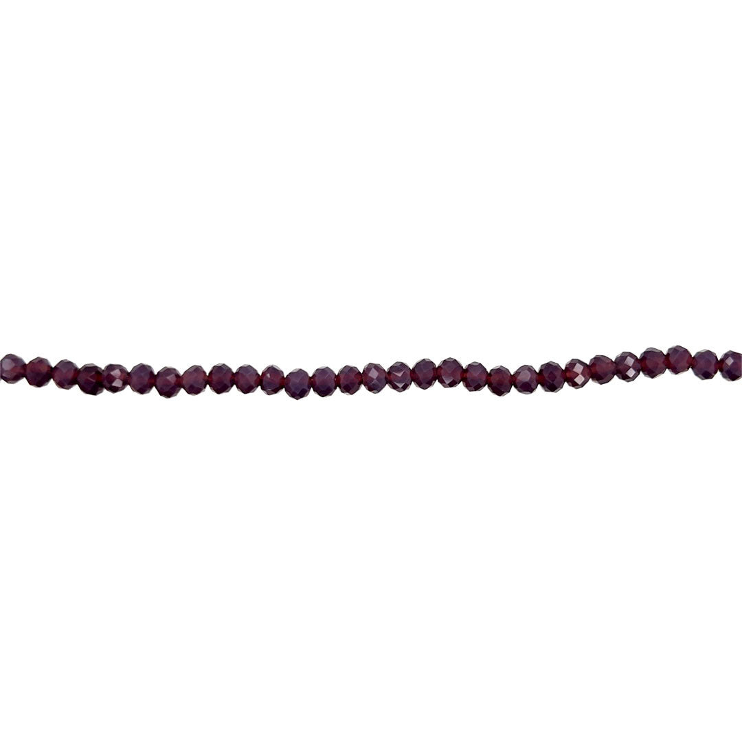 3x4mm Plum Crystal - Rondelle