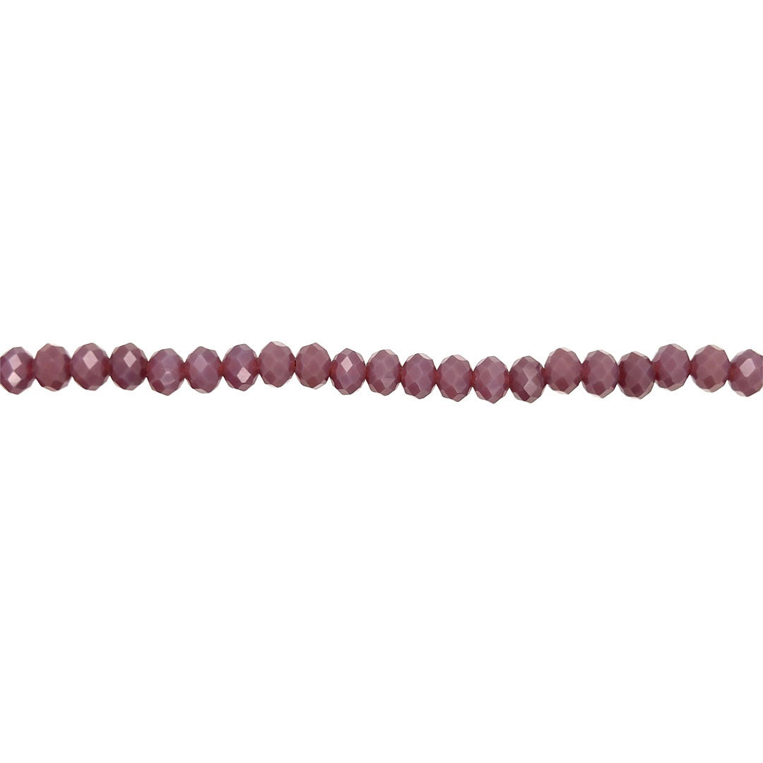 4x6mm Purple Crystal - Rondelle