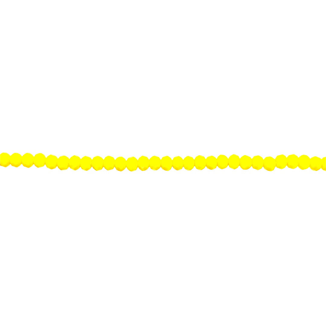 4x6mm Yellow Crystal - Rondelle