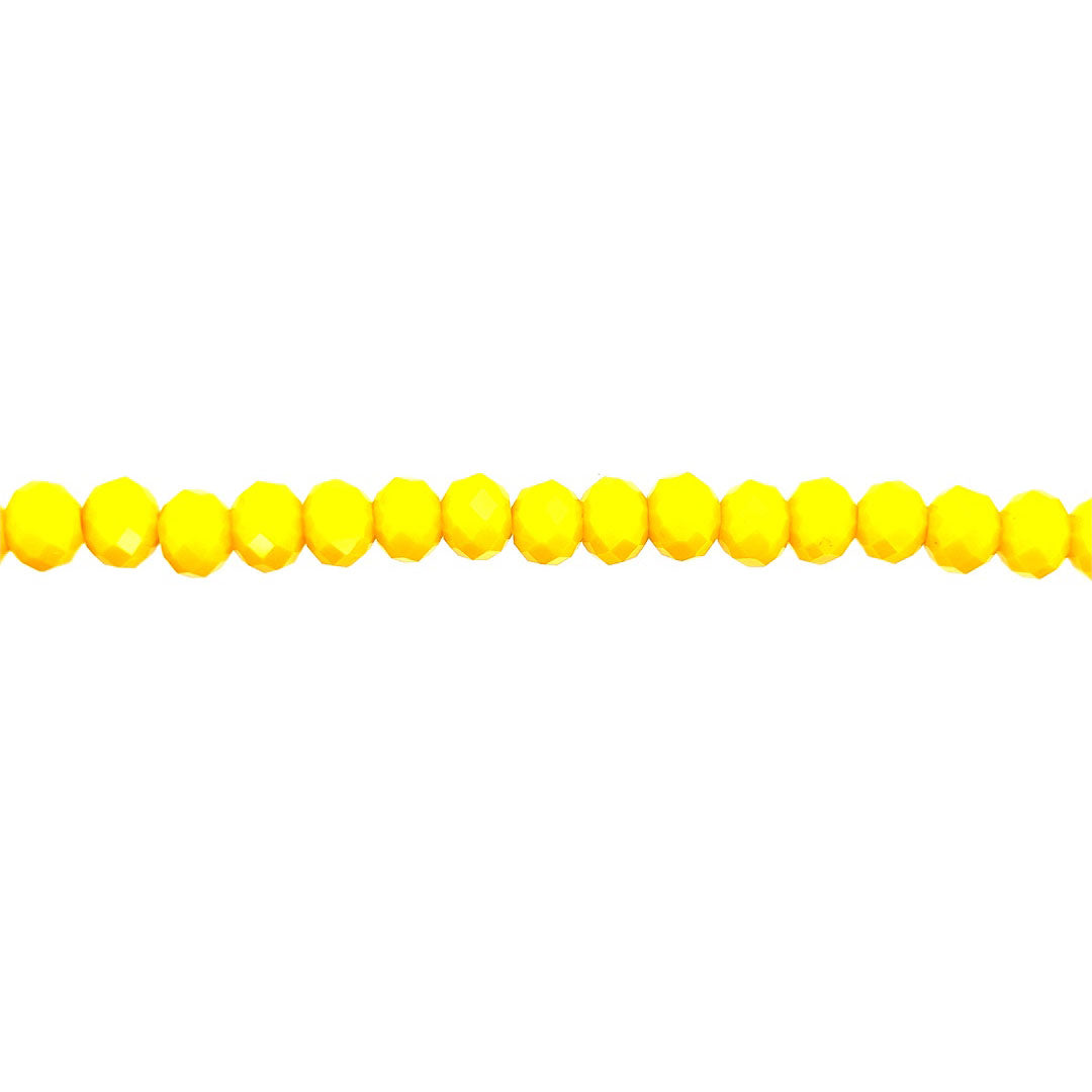 6x8mm Yellow Crystal - Rondelle