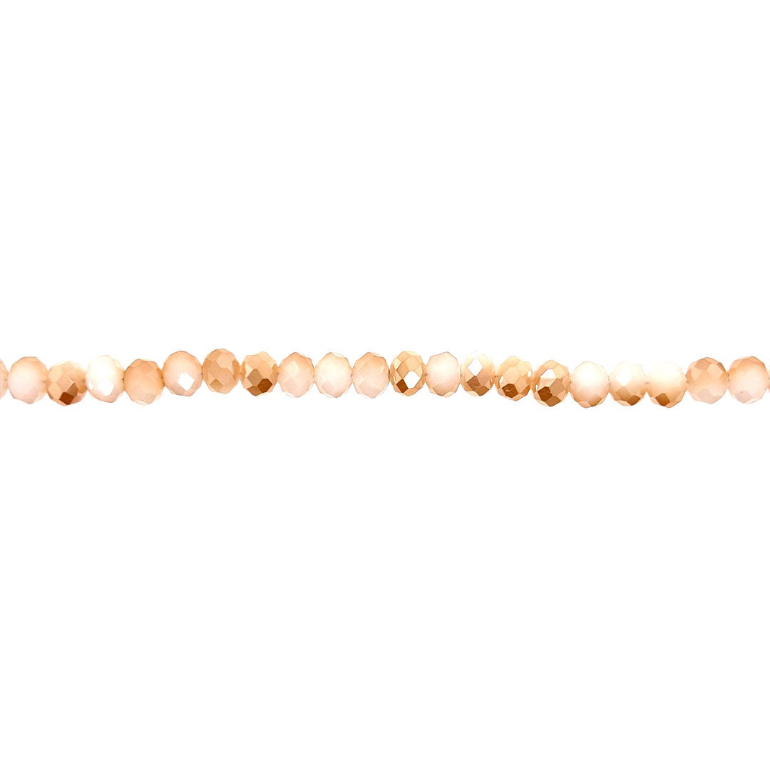 4x6mm Ivory Crystal - Faceted