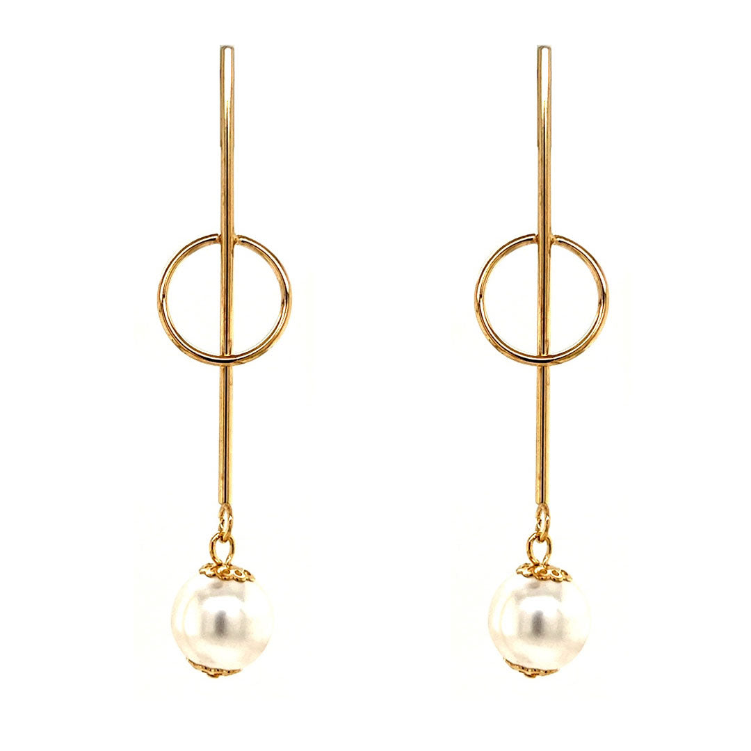 Pearl Drop Earrings - Gold Filled