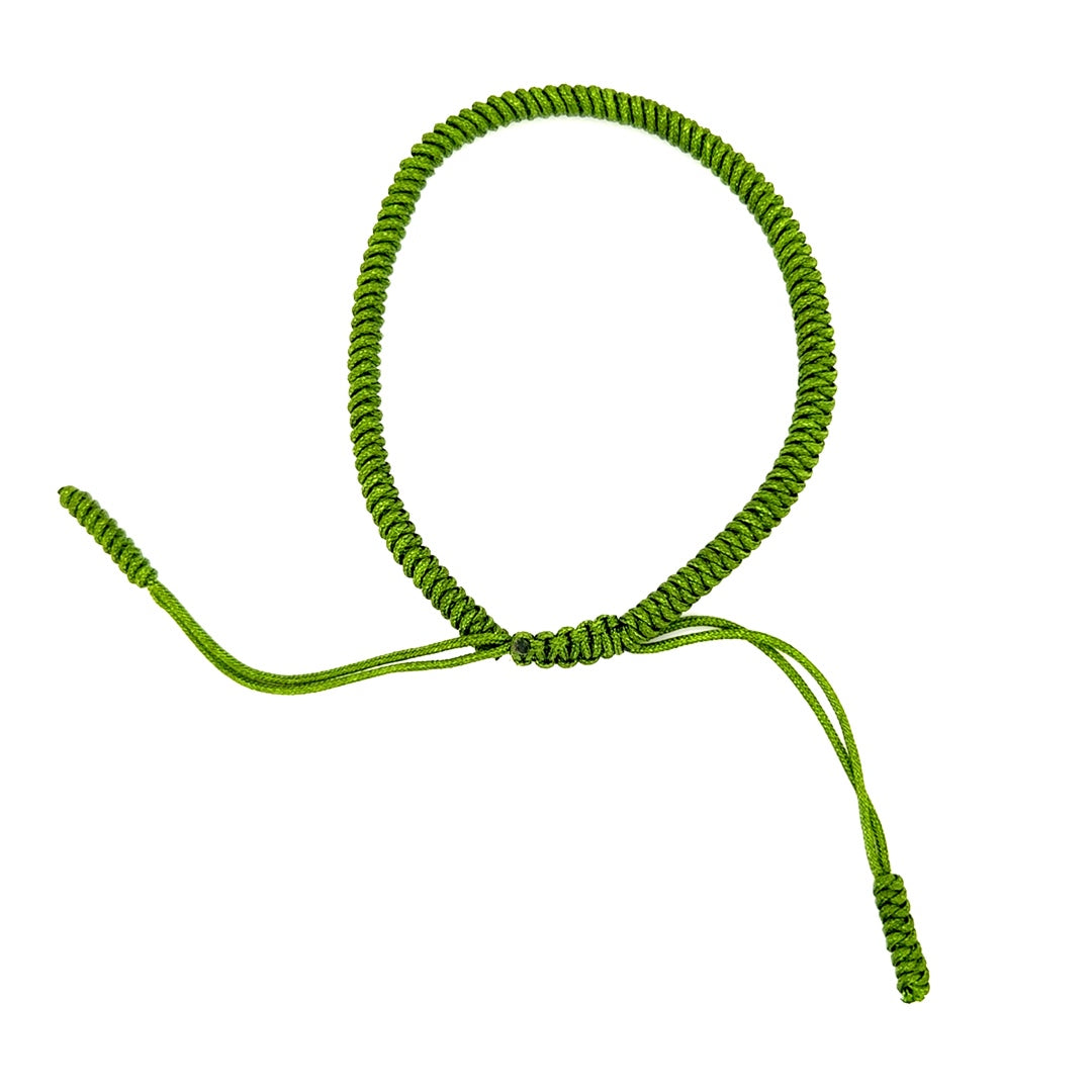 Green Adjustable Macrame Bracelet