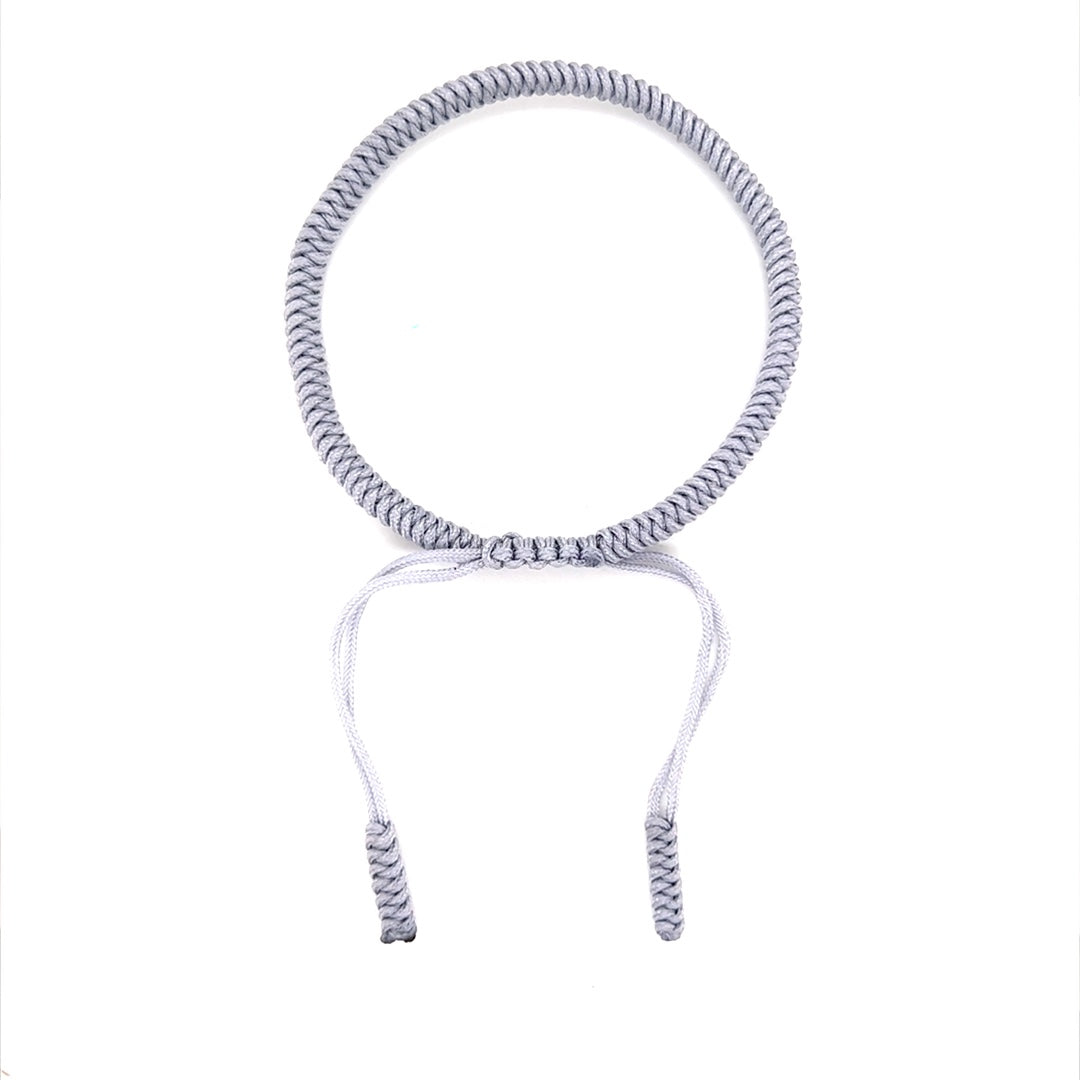 Gray Macrame Adjustable Bracelet