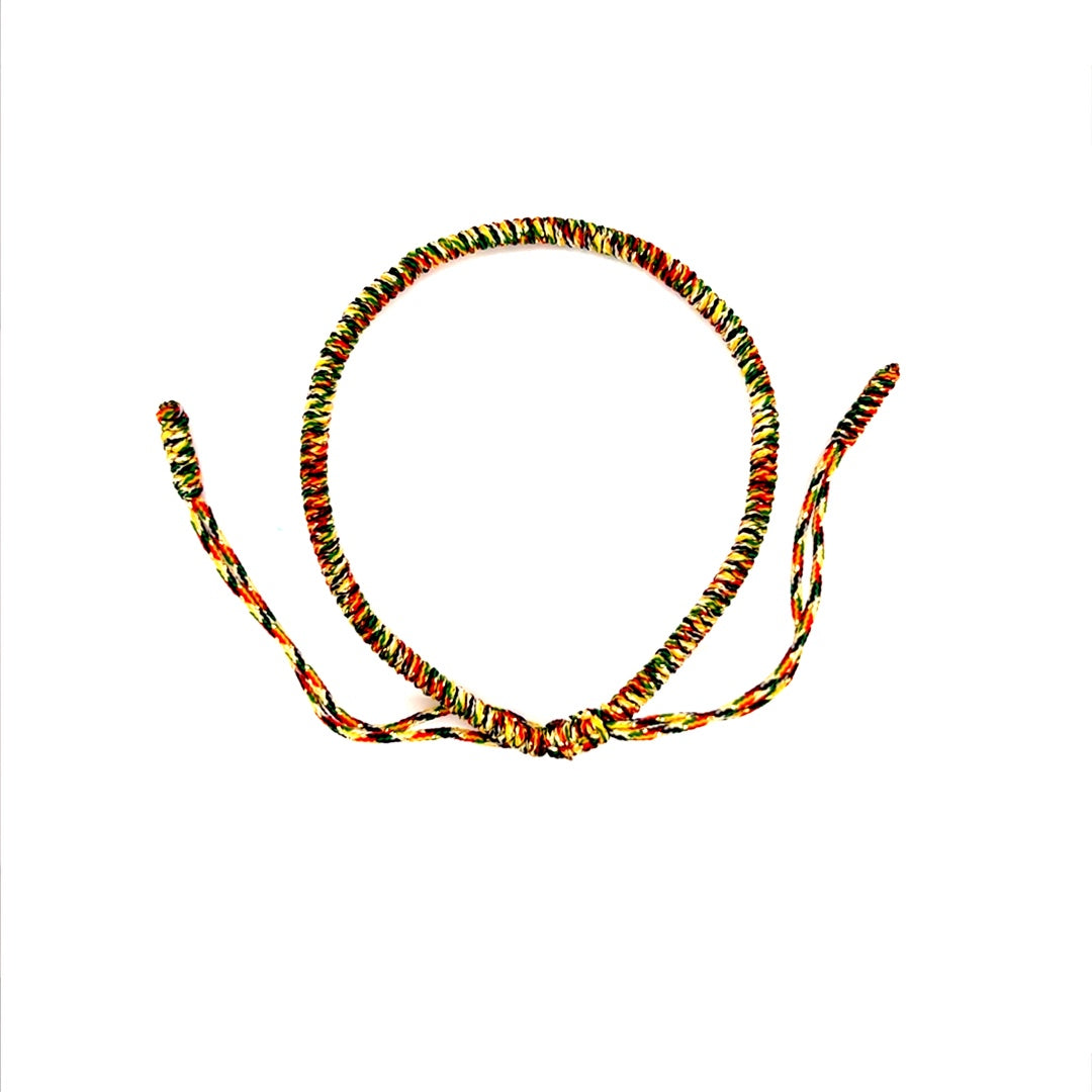 Multicolor Macrame Adjustable Bracelet