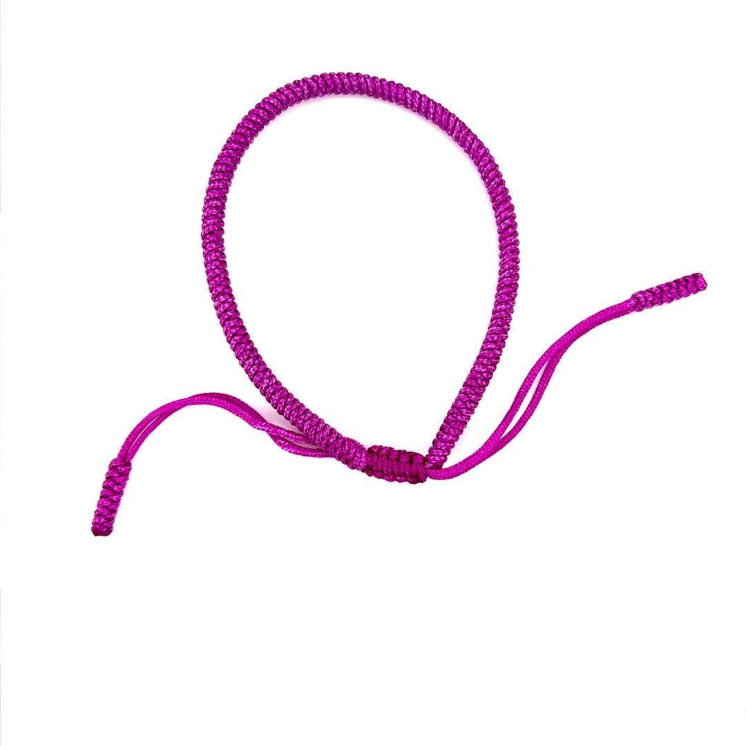 Purple Adjustable Macrame Bracelet