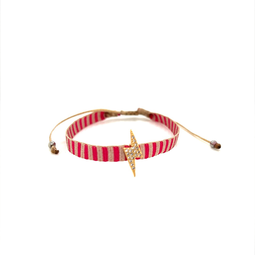 Bolt Macrame Adjustable Bracelet