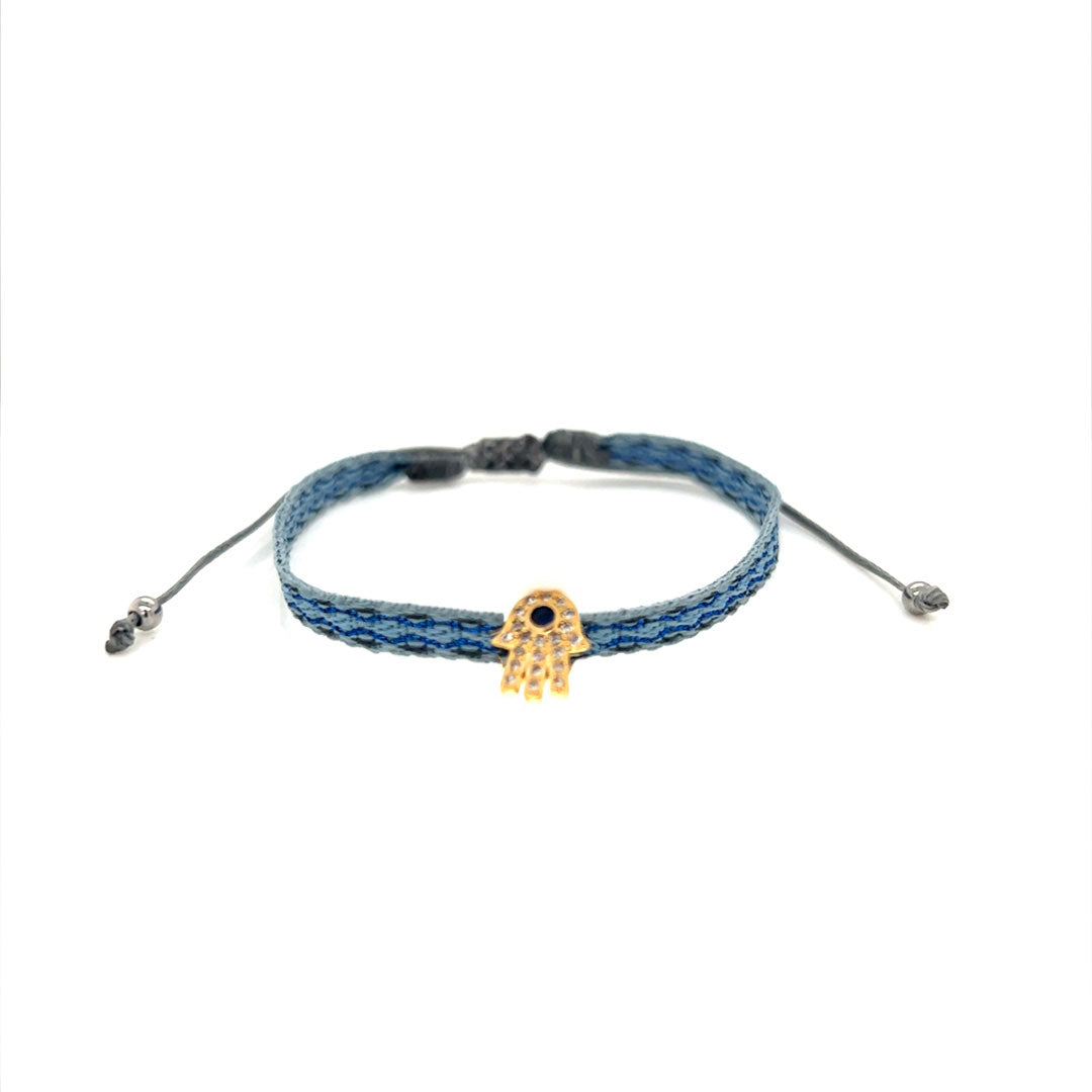 Hamsa Macrame Adjustable Bracelet