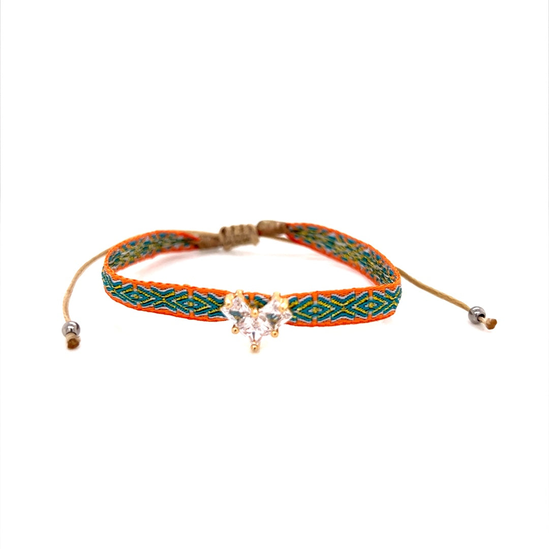 Heart Macrame Adjustable Bracelet