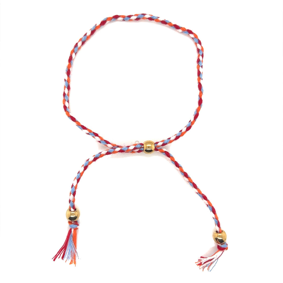 Multicolor Adjustable Macrame Bracelet