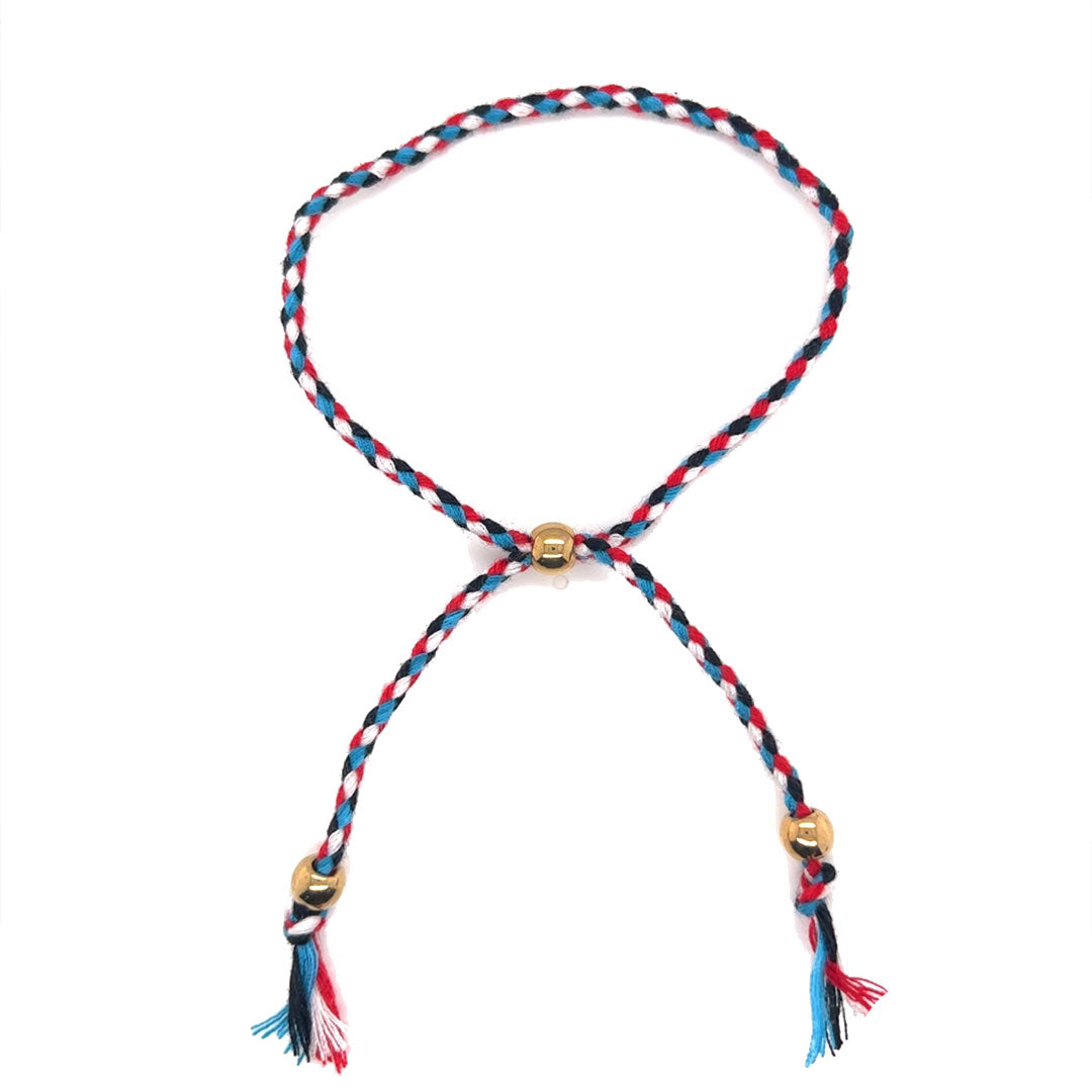 Multicolor Adjustable Macrame Bracelet