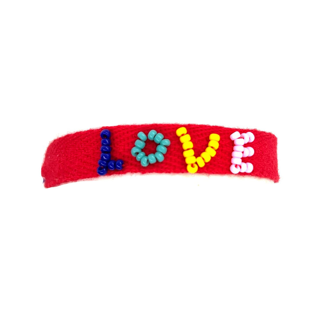 Beaded Love Macrame Bracelets