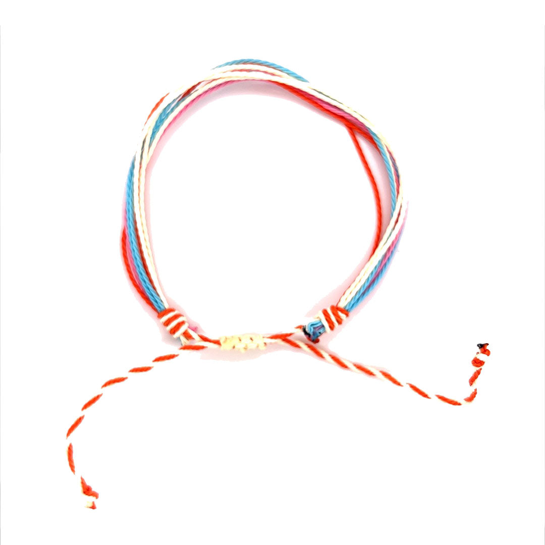 Multi Cord Macrame Adjustable Bracelet