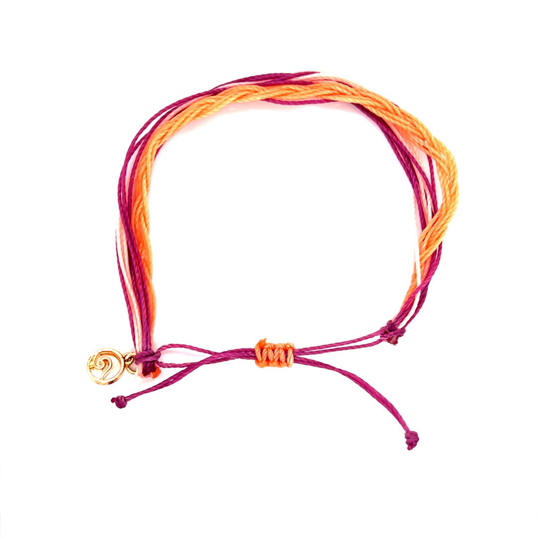 Multi Cord Macrame Adjustable Bracelet