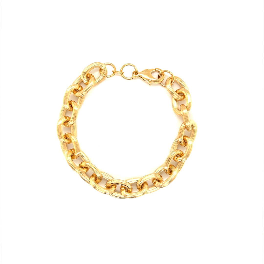 Chain Link Bracelet - Gold Filled - 7.25"