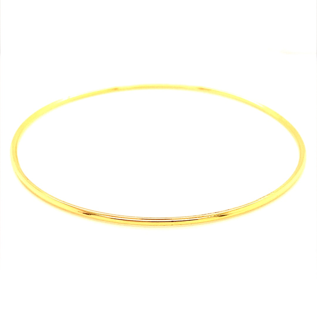 2mm Bangle 2.5" - Gold Filled