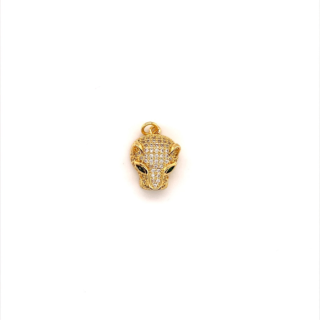 CZ Jaguar Pendant - Gold Plated
