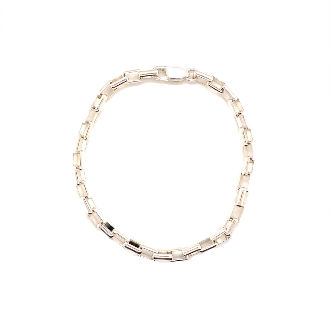 4mm Paperclip Bracelet - 7" Sterling Silver