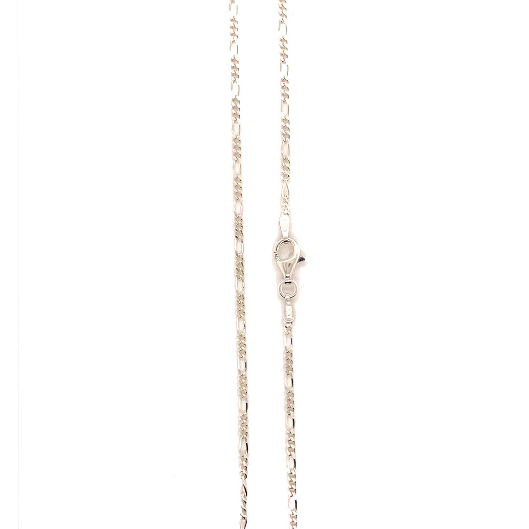 24" 1.5mm Figaro Chain - Sterling Silver