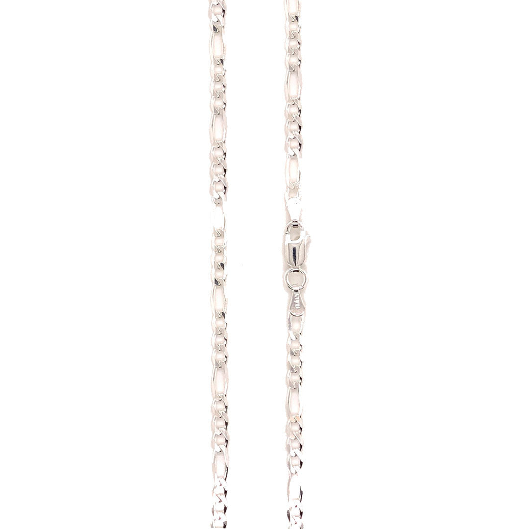 16" 3mm Figaro Chain - Sterling Silver