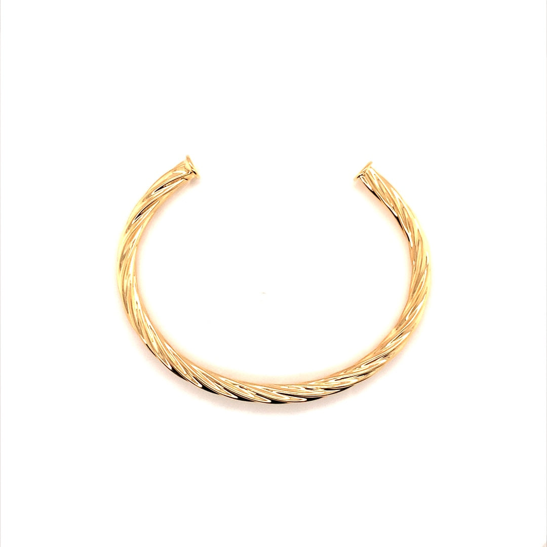 Ridged Bangle - 2.25" - Gold Filled