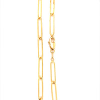 16" 4mm Paperclip Chain - Gold Filled