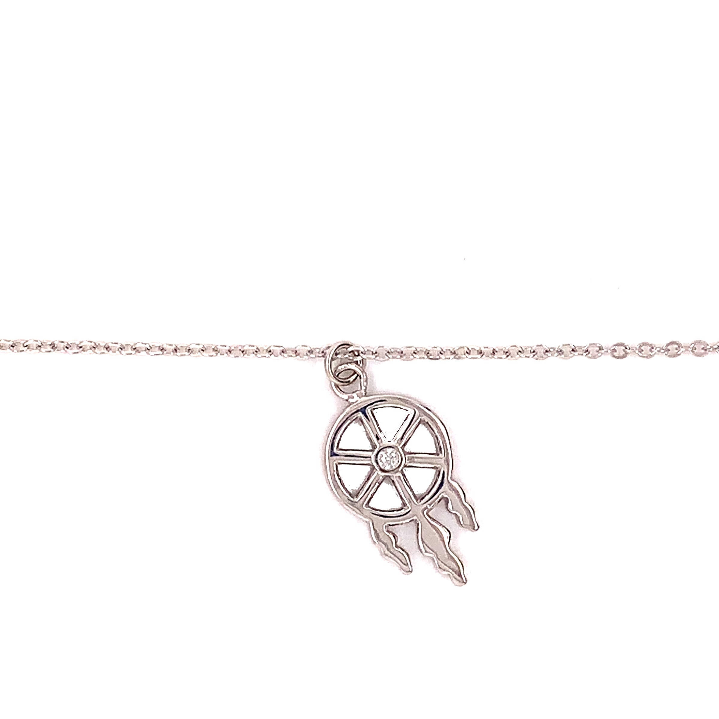 CZ Dream Catcher - Sterling Silver