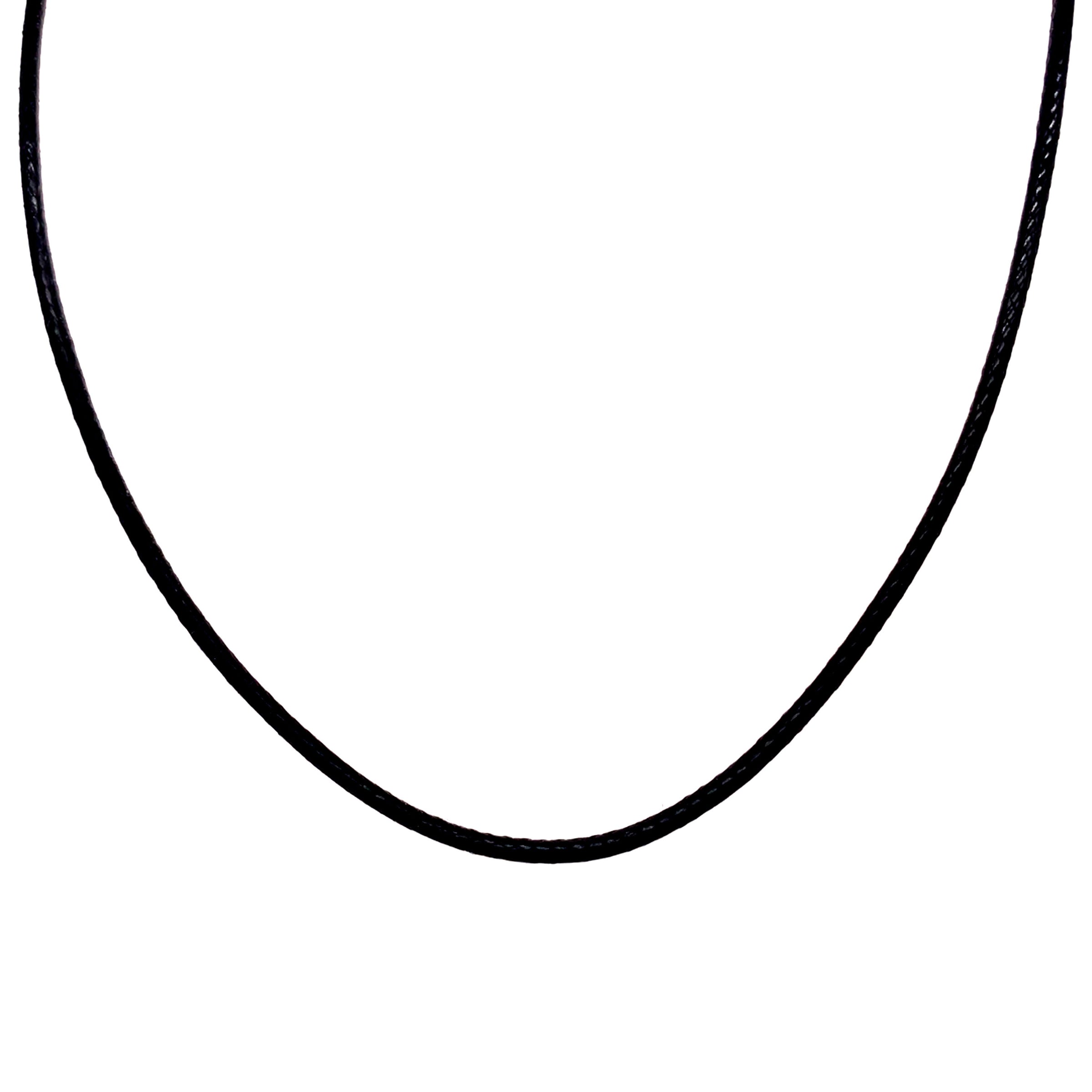 Black Cord Necklace - 16.5 in