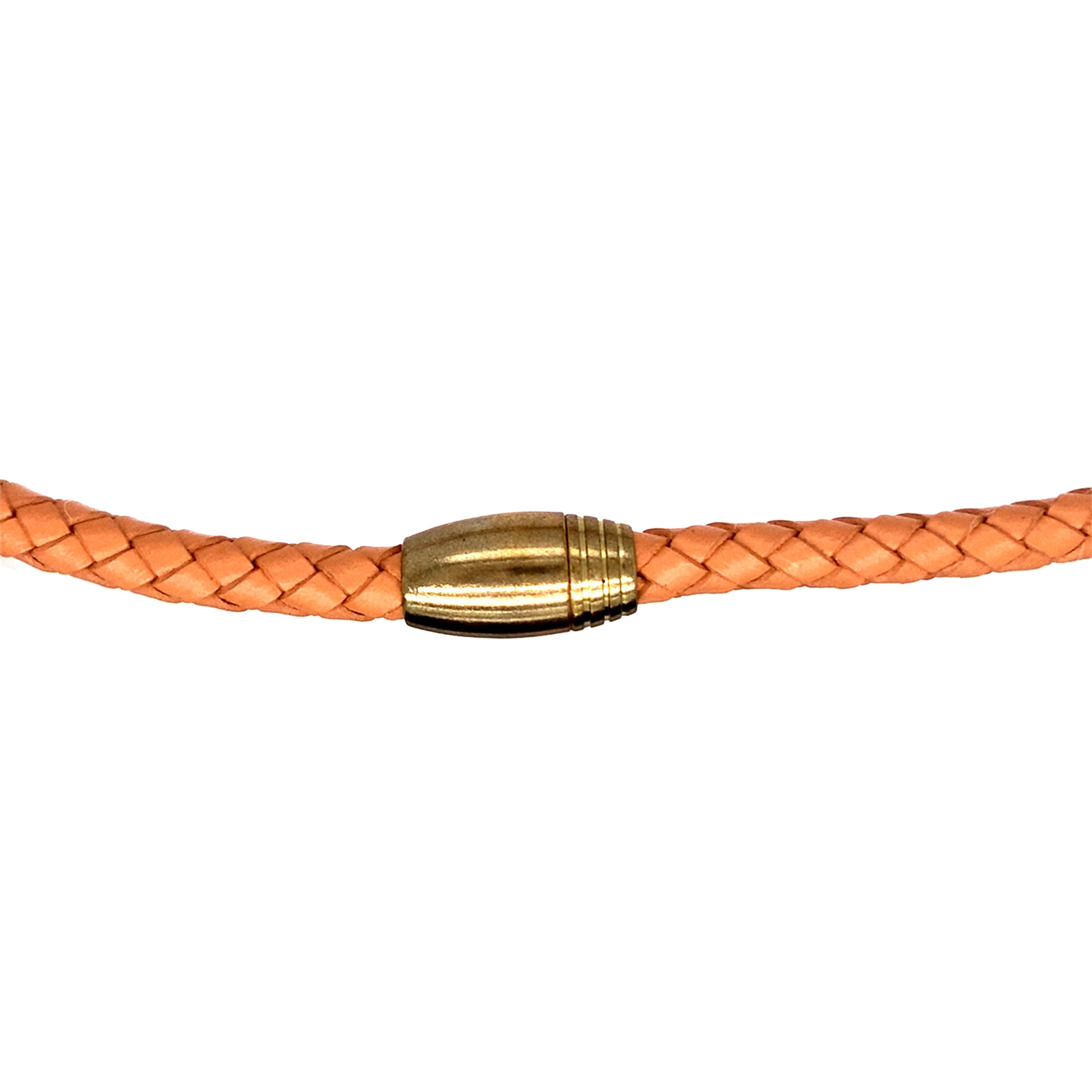 6mm Brown Cowhide Leather Necklace
