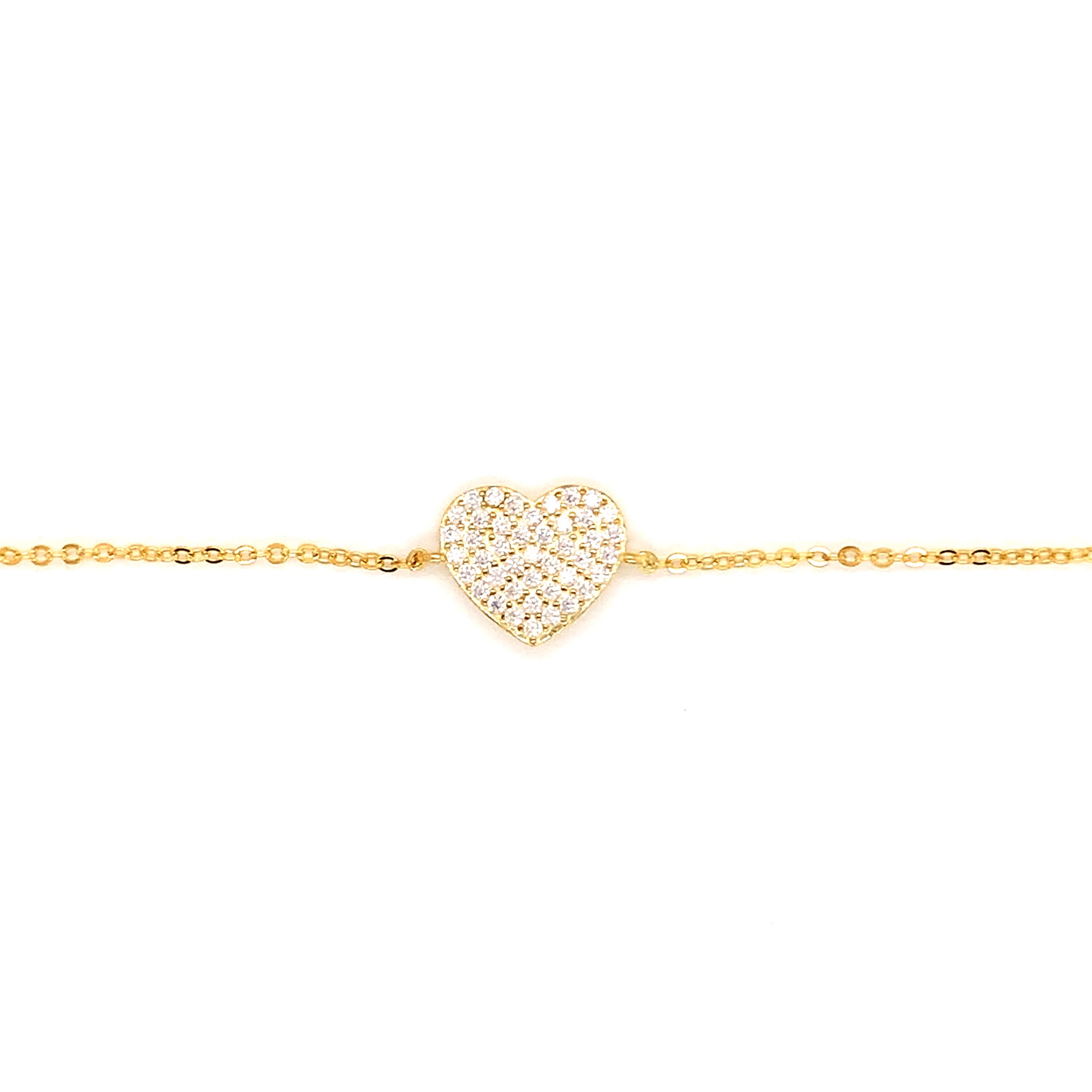 Heart Bracelet - Gold Plated