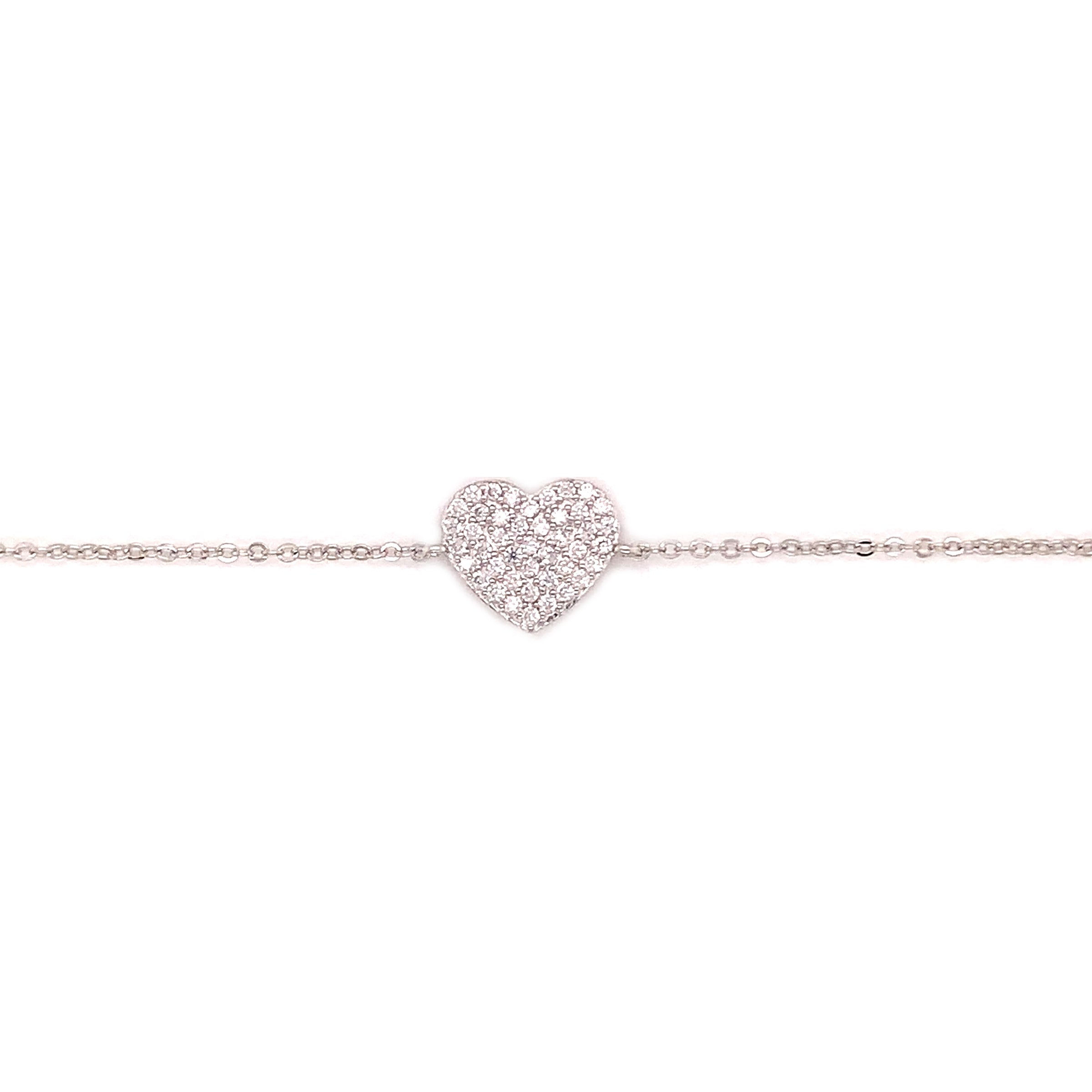 Heart Bracelet - Silver