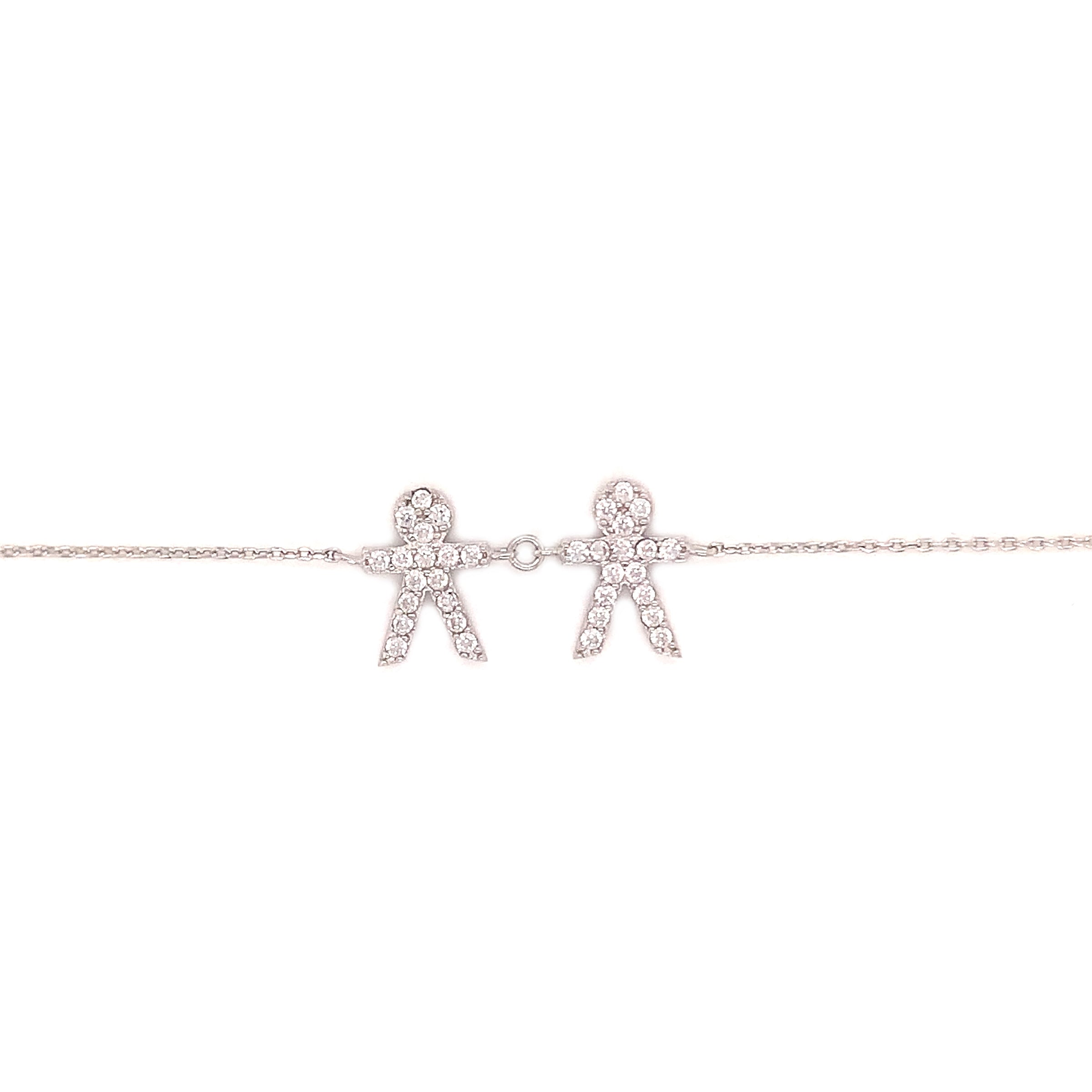 CZ Boy and CZ Boy Bracelet - Silve