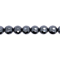 12mm Hematite - Faceted