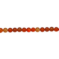 8mm Natural Carnelian - Round