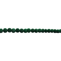8mm Green Lava Bead - Round