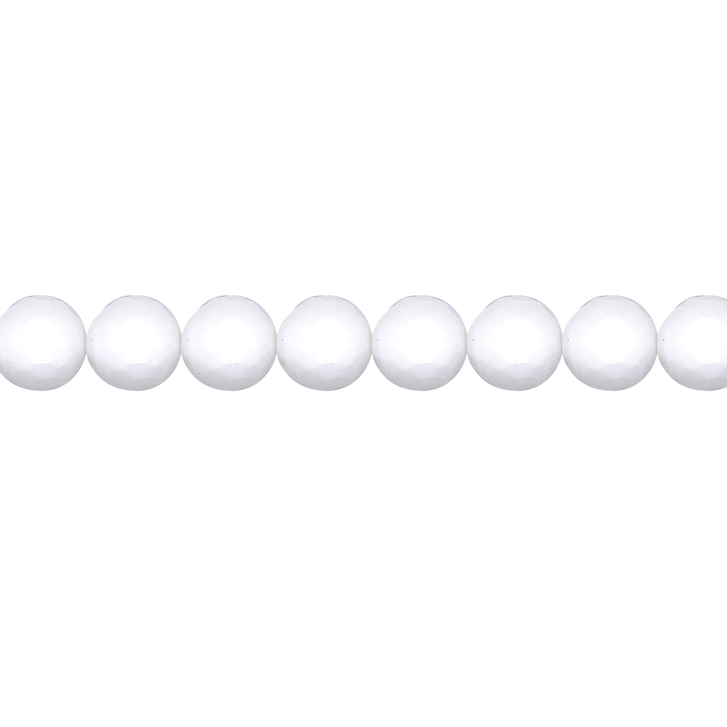 10mm White Jade - Round