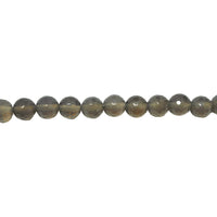 8mm Gray Agate - Faceted