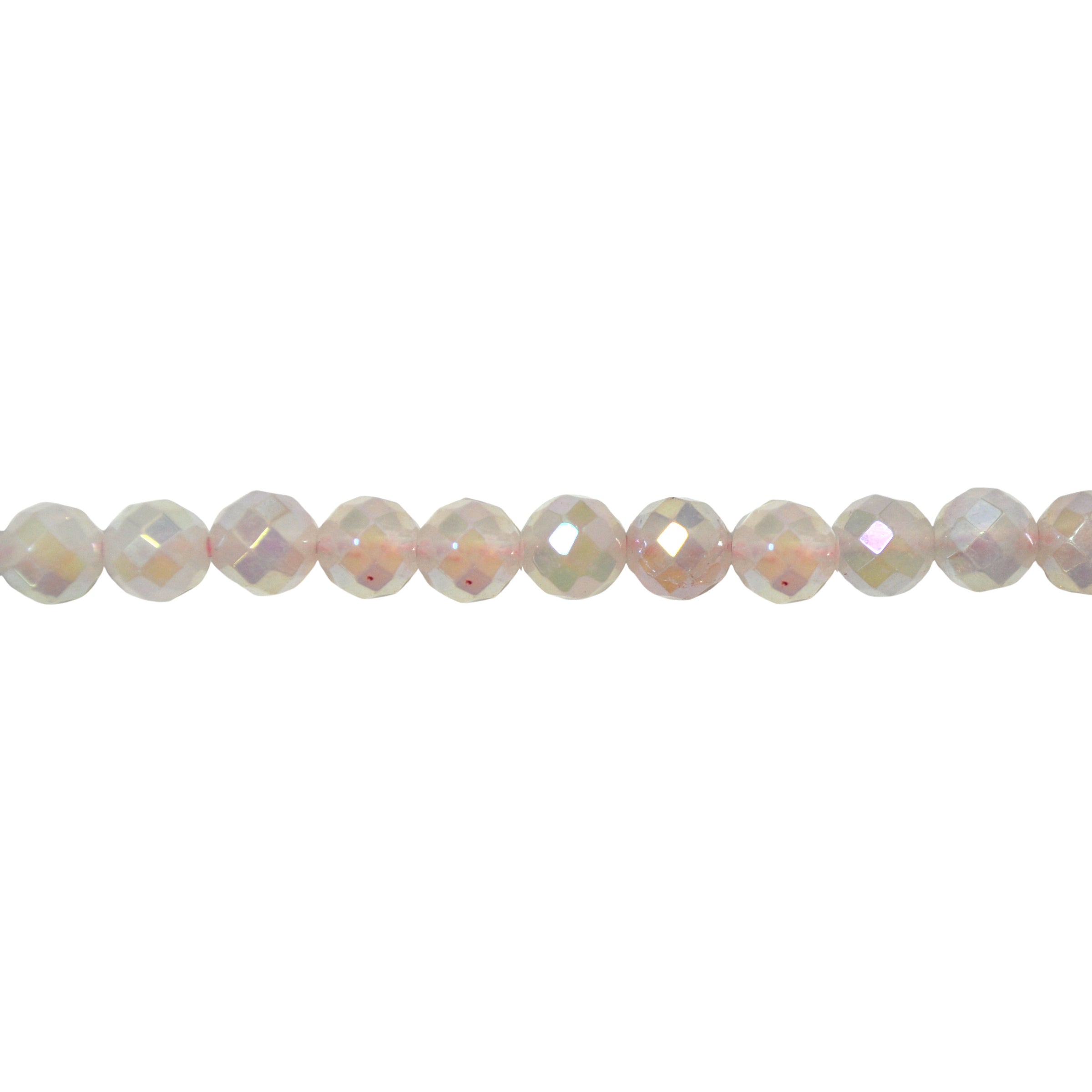 6mm Rose Quartz Plated - Faceted