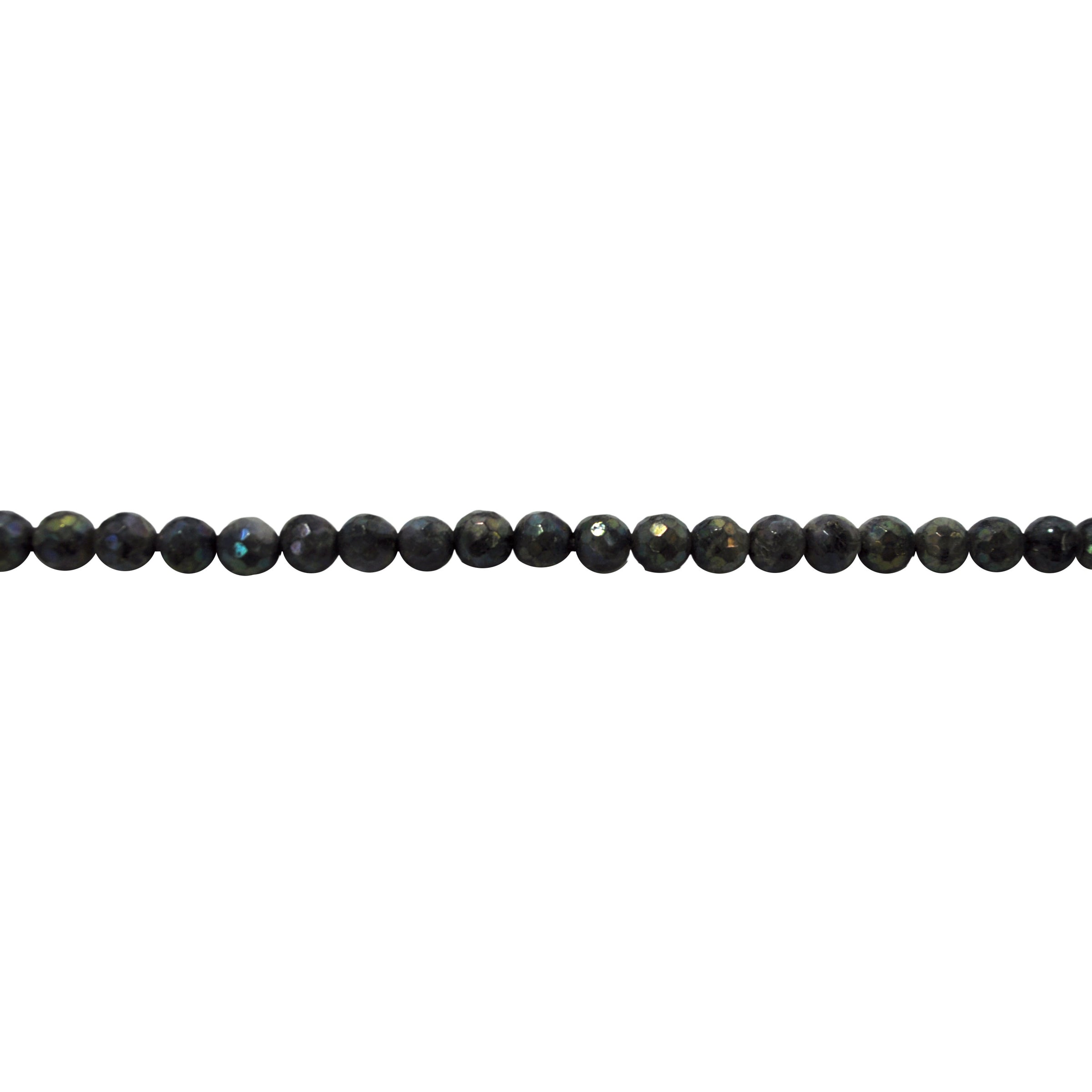6mm Color Plated Labradorite - Faceted