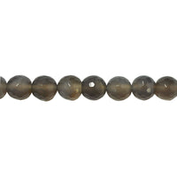 12mm Gray Agate - Faceted