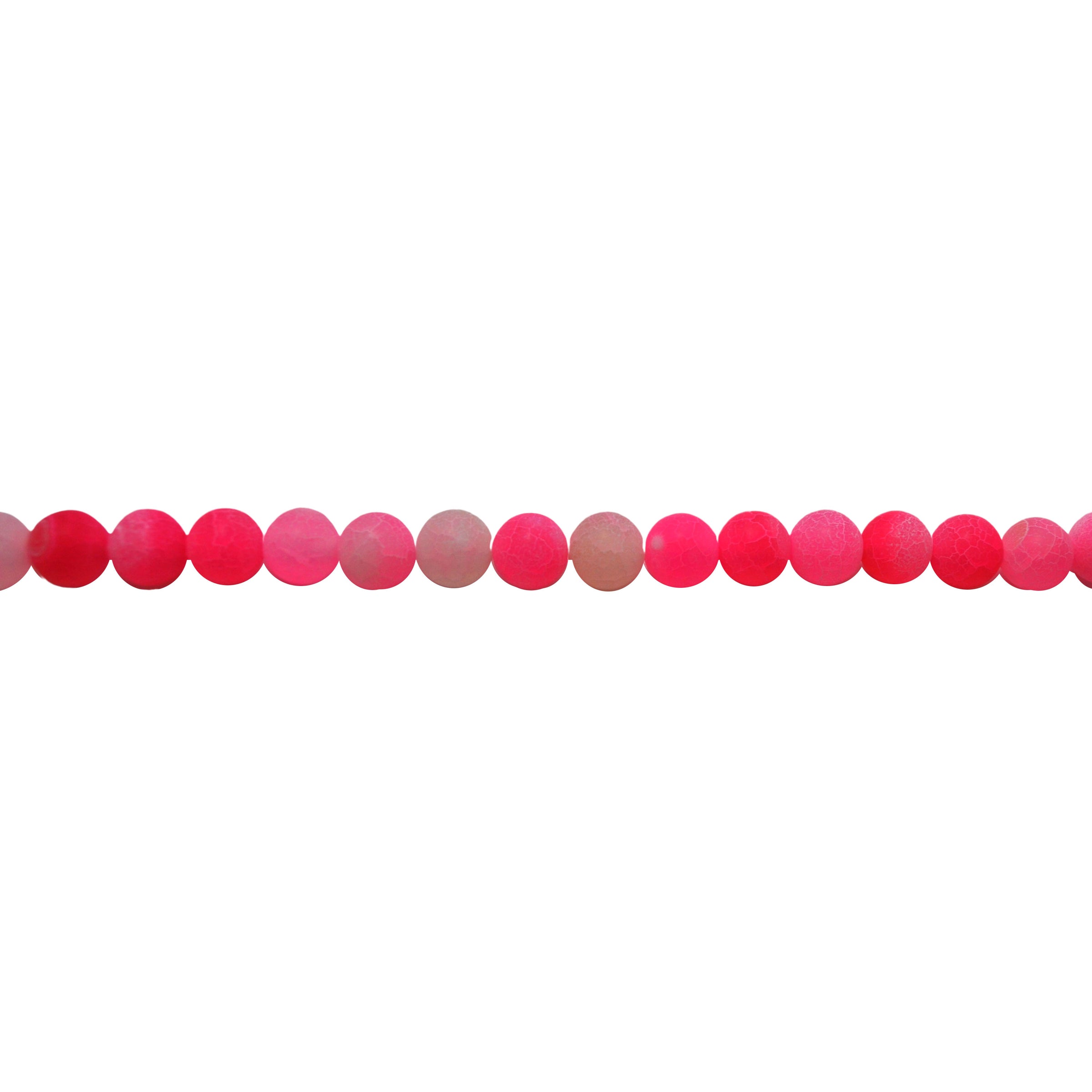 10mm Pink Natural Efflorescent Agate - Round