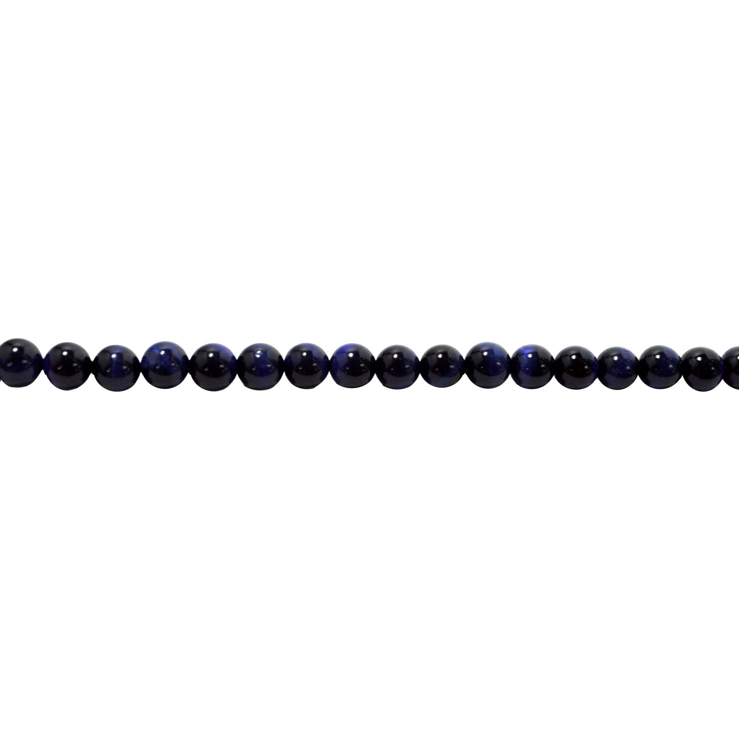 8mm Blue Tiger Eye - Round