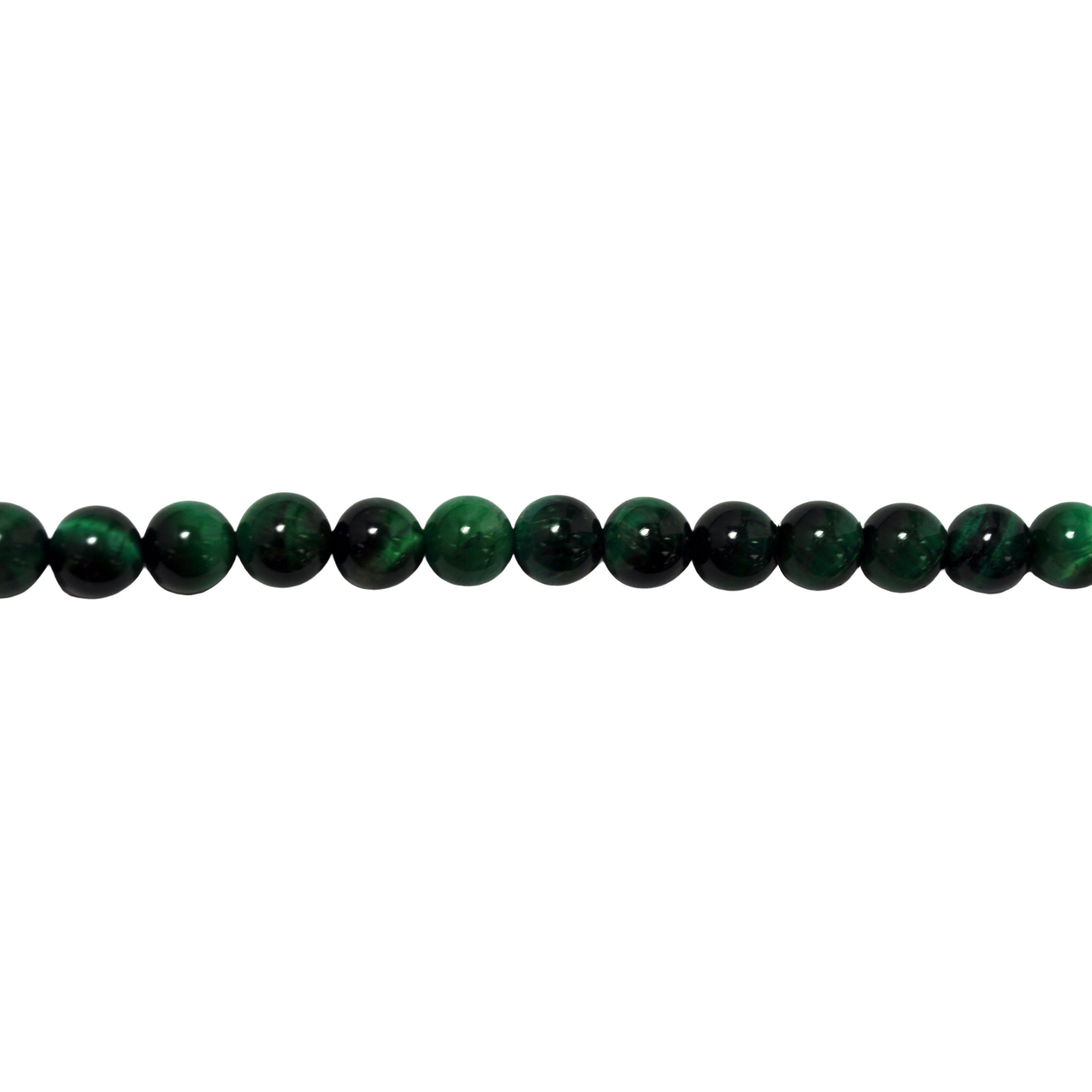 8mm Green Tiger Eye - Round