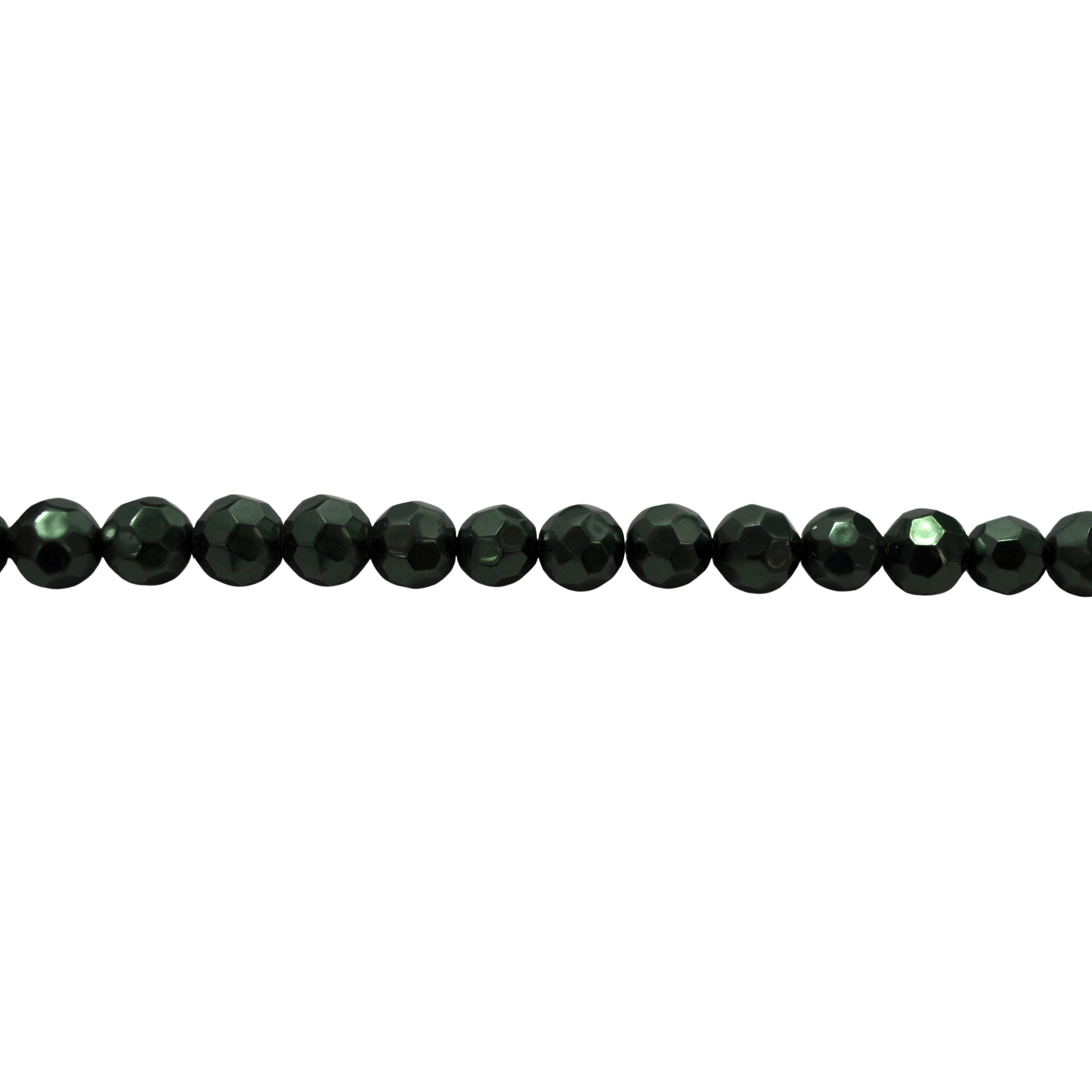 10mm Green Plated Glass - Faceted